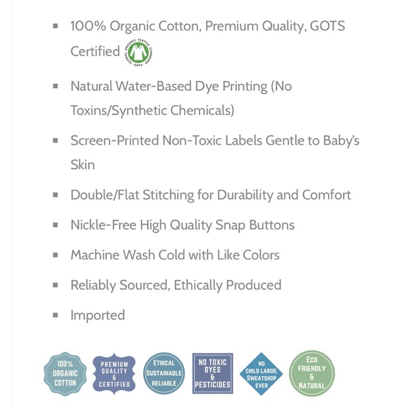 BRAND NEW Beecotton Organics Chevron Pattern Tees - Picture 4 of 6